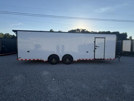 New Outlaw Light Race 8.5x28 12k White/Black Trim PKG W/ RS Cabinets