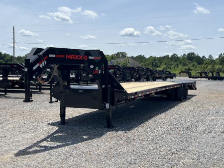 New 2027 MAXXD 102"X40' 30K Gooseneck Flatbed Trailer *ENGINEERED FRAME*