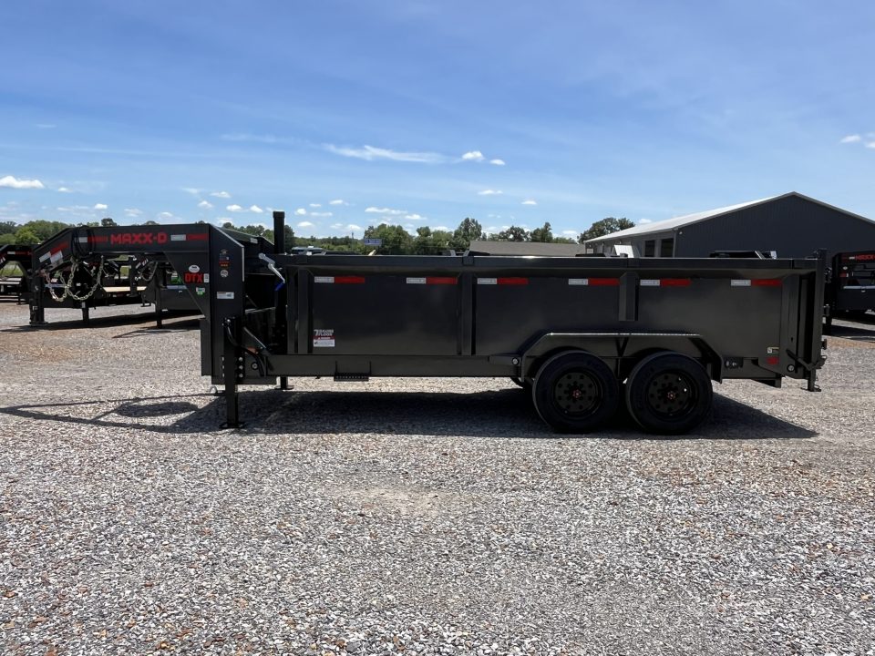 New 2027 MAXXD 83"X18' 18K Telescopic Gooseneck Dump Trailer