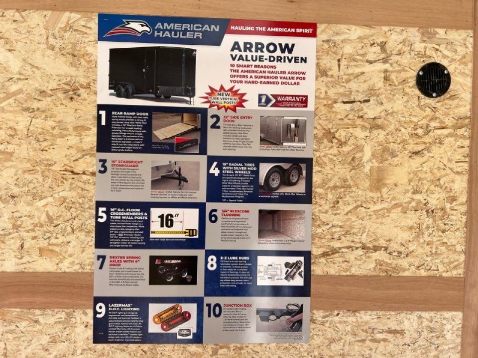 New 2026 American Hauler AR716T2-D Cargo / Enclosed Trailer