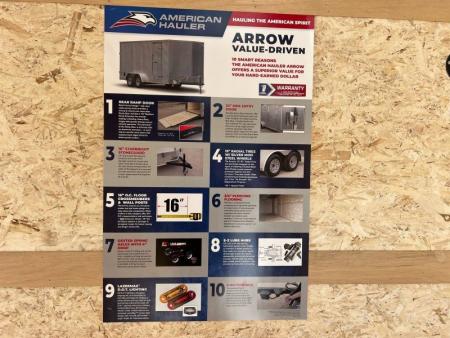 New 2026 American Hauler AR716T2-D Cargo / Enclosed Trailer