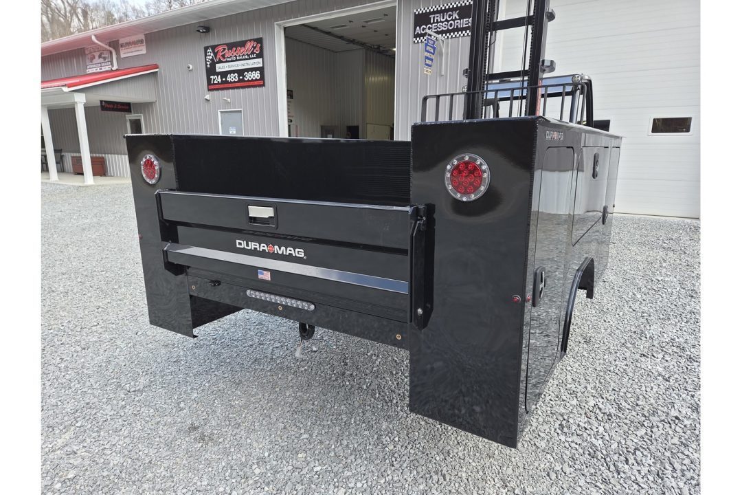 New 2026 DuraMag S-Series Aluminum Service Body SRW Gloss Black Service Bodies