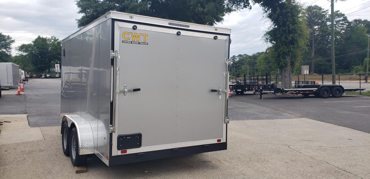 New 2026 Covered Wagon 7x14 Enclosed, 6'6" Height, 7K GVWR