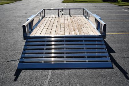 New SPORT HAVEN 7x14 OPEN UTILITY w/ BI-FOLD RAMP GATE