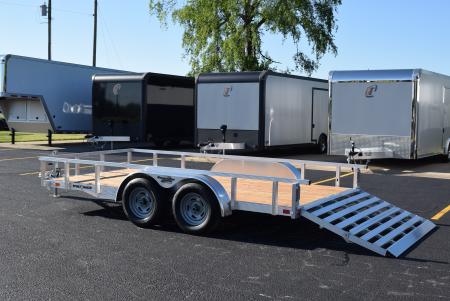 New SPORT HAVEN 7x14 OPEN UTILITY w/ BI-FOLD RAMP GATE