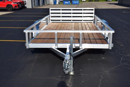 New SPORT HAVEN 7x14 OPEN UTILITY w/ BI-FOLD RAMP GATE