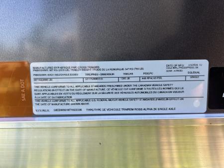 New 2026 Cross Trailers 4x6 2K Ramp Door Cargo / Enclosed Trailer