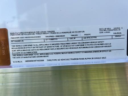 New 2026 Cross Trailers 4x6 2K Barn Door Cargo / Enclosed Trailer
