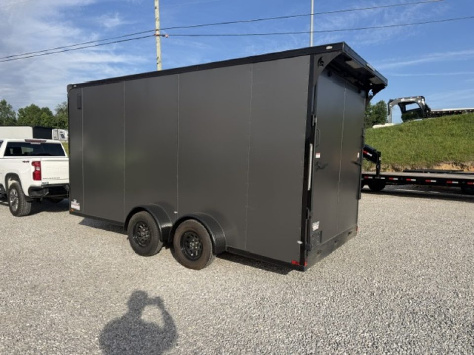 New Spartan 7x16 7k Torsion Spread W/ Wing Charcoal/B/O- 7' 6" Interior Height