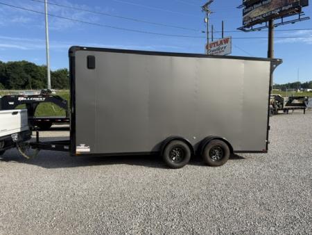 New Spartan 7x16 7k Torsion Spread W/ Wing Charcoal/B/O- 7' 6" Interior Height