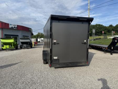 New Spartan 7x16 7k Torsion Spread W/ Wing Charcoal/B/O- 7' 6" Interior Height