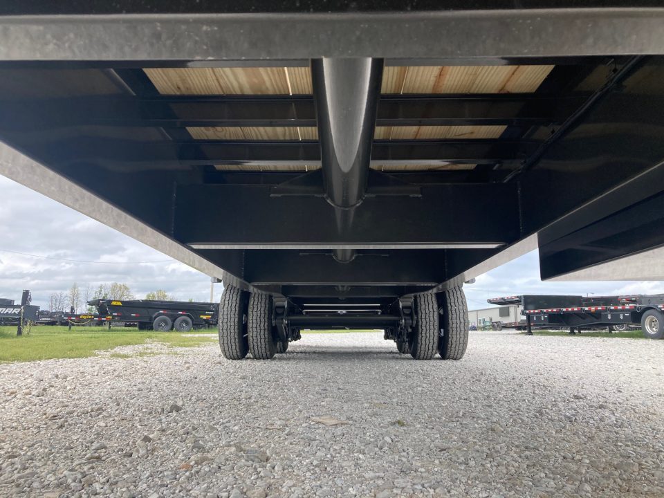 New 2026 MAXX-D 102x30 TANDEM 25K GN W/ 5' DOVE, MAX RAMPS & HYDROJACKS Flatbed Trailer
