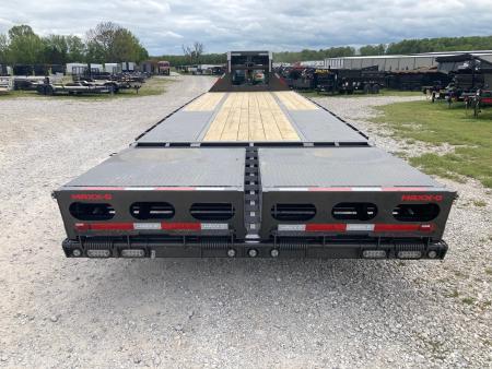 New 2026 MAXX-D 102x30 TANDEM 25K GN W/ 5' DOVE, MAX RAMPS & HYDROJACKS Flatbed Trailer