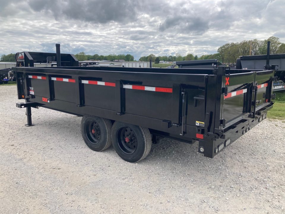New 2026 MAXX-D 96X16 TANDEM 17.5K GN DECKOVER DUMP W/ 24" FOLD DOWN SIDES, SLIDE IN RAMPS, 7GA FLOOR & WIRELESS REMOTE Dump Trailer