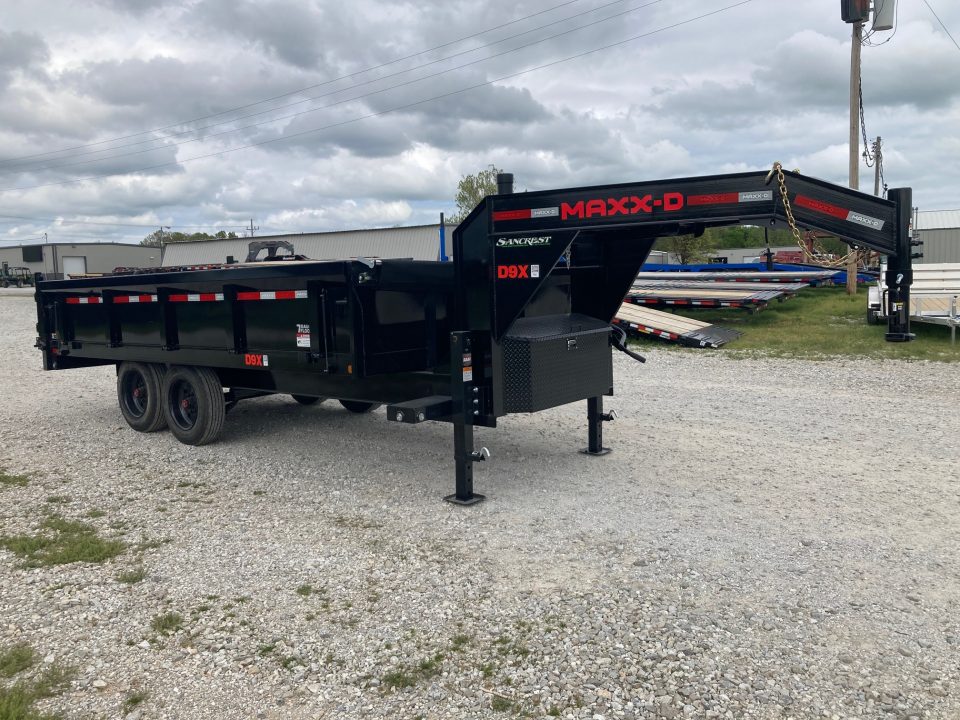 New 2026 MAXX-D 96X16 TANDEM 17.5K GN DECKOVER DUMP W/ 24" FOLD DOWN SIDES, SLIDE IN RAMPS, 7GA FLOOR & WIRELESS REMOTE Dump Trailer