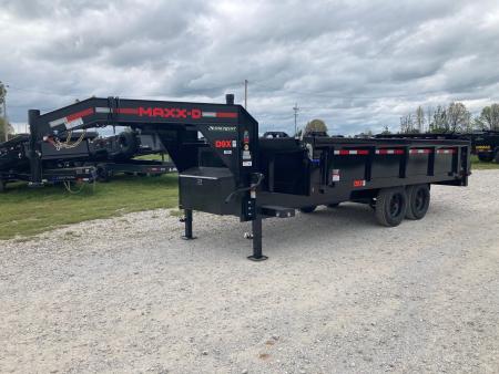 New 2026 MAXX-D 96X16 TANDEM 17.5K GN DECKOVER DUMP W/ 24  FOLD DOWN SIDES, SLIDE IN RAMPS, 7GA FLOOR & WIRELESS REMOTE Dump Trailer