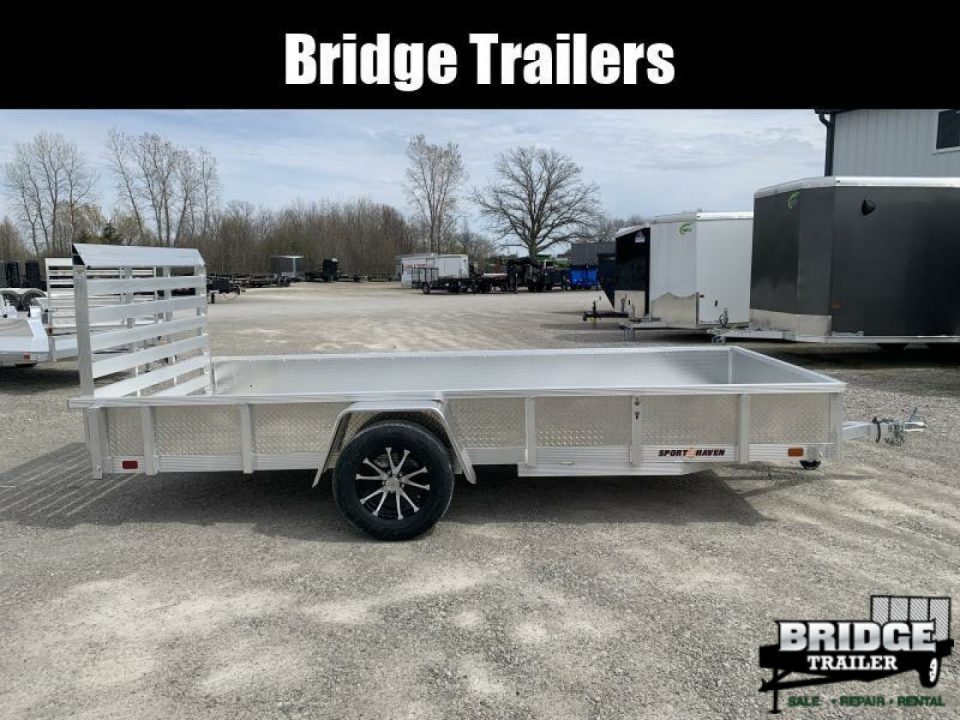 New 2026 Sport Haven AUT614DS (6' X 14') 2.9K Aluminum Utility Trailer