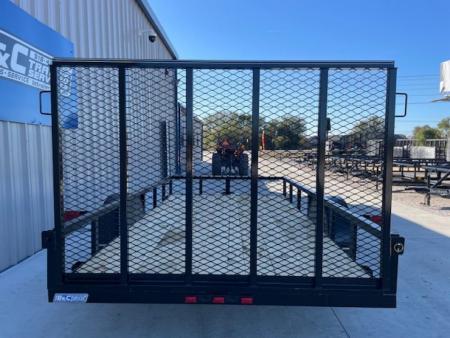 New 2026 DAVIDSON 72X12 SINGLE AXLE ANGLE TOP UTILITY W/ 4' GATE