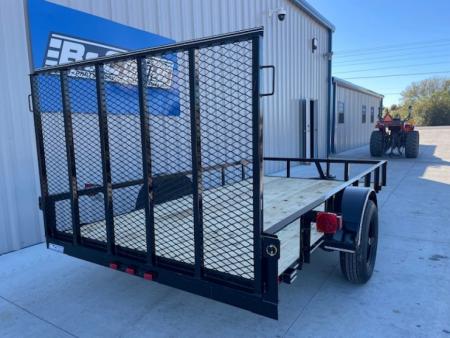 New 2026 DAVIDSON 72X12 SINGLE AXLE ANGLE TOP UTILITY W/ 4' GATE