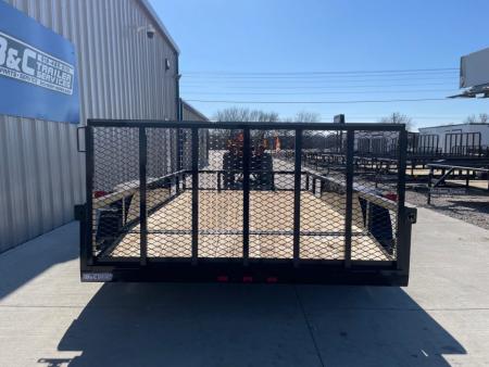New 2026 DAVIIDSON 77X12 (2) TANDEM 3500lb AXLES, ANGLE TOP DOVETAIL 36"GATE UTILITY TRAILER