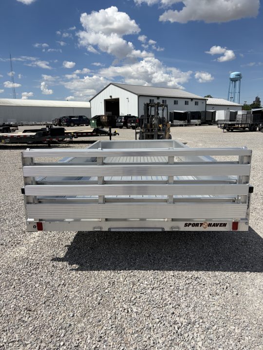 New 2026 Sport Haven AUT 614DS-F (6' X 14') 2.9K Utility Trailer w/ Bi-Fold Gate
