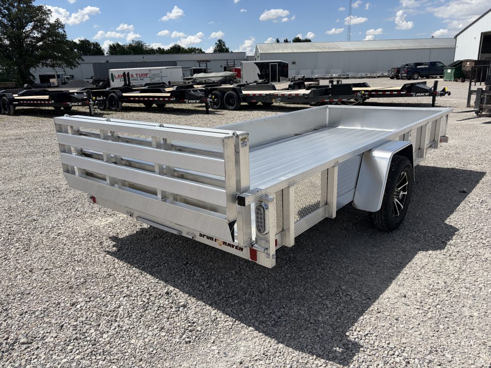 New 2026 Sport Haven AUT 614DS-F (6' X 14') 2.9K Utility Trailer w/ Bi-Fold Gate