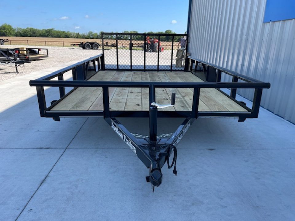 New 2026 DAVIDSON 83X12 PIPE TOP SINGLE AXLE UTILITY W/36" GATE, DOVE TAIL