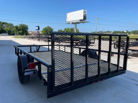 New 2026 DAVIDSON 83X12 PIPE TOP SINGLE AXLE UTILITY W/36" GATE, DOVE TAIL