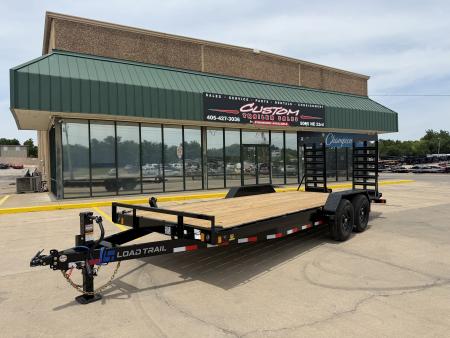 New #387371 2026 LOAD TRAIL CH 20 X 83 TANDEM AXLE 14K EQUIPMENT HAULER W/ FOLD UP RAMPS