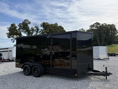 New 2026 Covered Wagon Trailers 7X16 TA3 POLY B/O 7' BAR LOCK Cargo / Enclosed Trailer