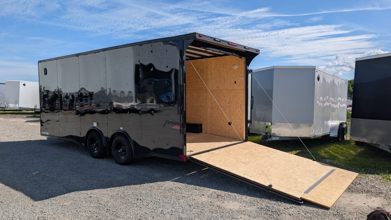 New 2027 Homesteader 8.5 x 20 HD SERIES Intrepid Car Hauler w/ Ramp (84" Inside)