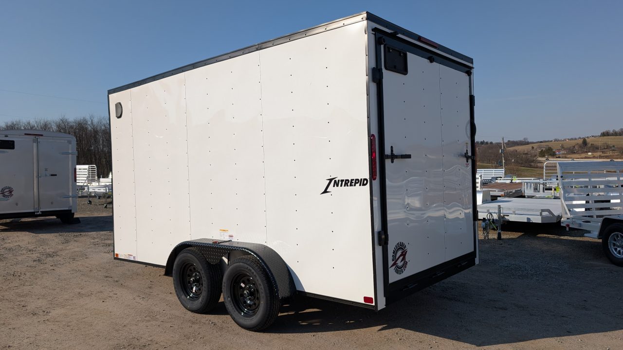 New 2027 Homesteader 7x14 Intrepid V-Nose Cargo Trailer w/ Ramp Door (84" Inside!)