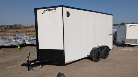 New 2027 Homesteader 7x14 Intrepid V-Nose Cargo Trailer w/ Ramp Door (84" Inside!)