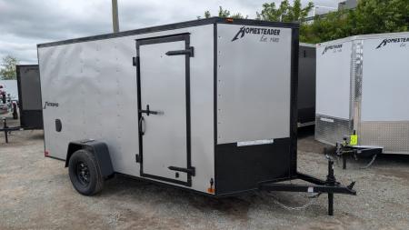 New 2026 Homesteader 6x12 Intrepid V-Nose Cargo Trailer w/ Ramp Door