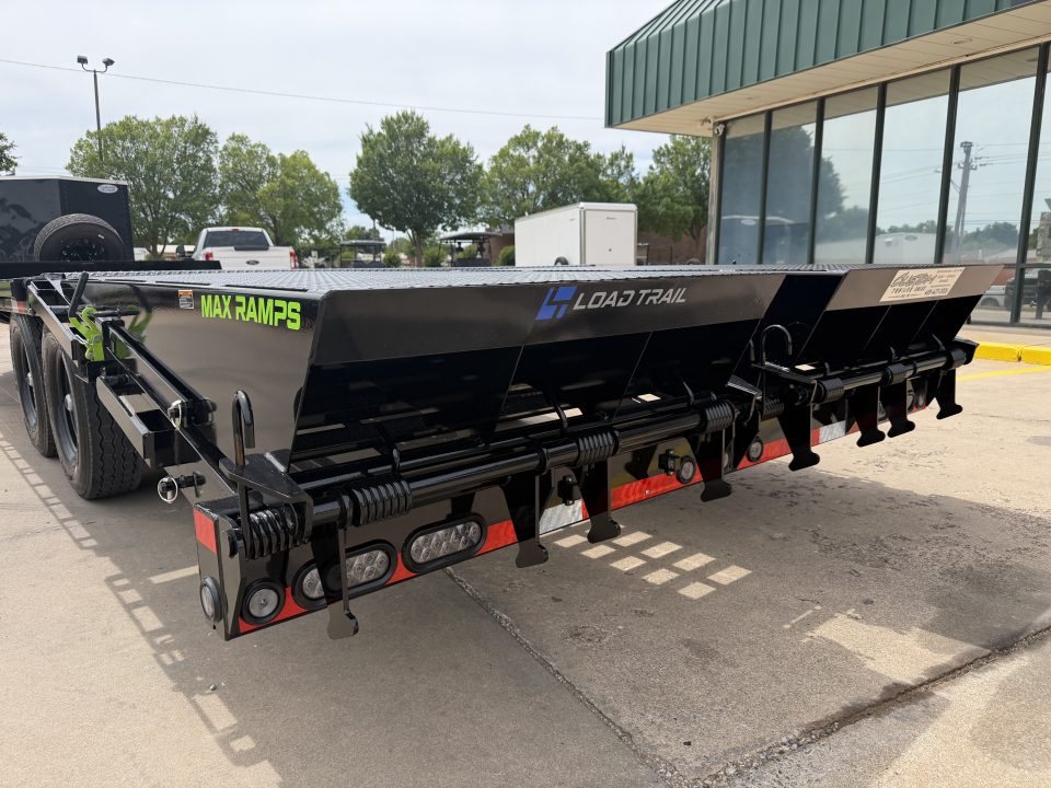 New #387116 2026 LOAD TRAIL PS 24 X 102 TANDEM AXLE BUMPER PULL 14K DECK OVER W/ MAX RAMPS & 14 PLY TIRES