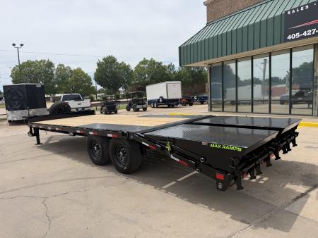 New #387116 2026 LOAD TRAIL PS 24 X 102 TANDEM AXLE BUMPER PULL 14K DECK OVER W/ MAX RAMPS & 14 PLY TIRES