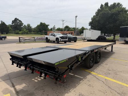 New #387116 2026 LOAD TRAIL PS 24 X 102 TANDEM AXLE BUMPER PULL 14K DECK OVER W/ MAX RAMPS & 14 PLY TIRES