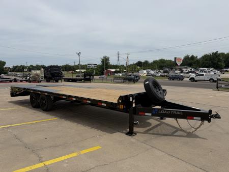 New #387116 2026 LOAD TRAIL PS 24 X 102 TANDEM AXLE BUMPER PULL 14K DECK OVER W/ MAX RAMPS & 14 PLY TIRES
