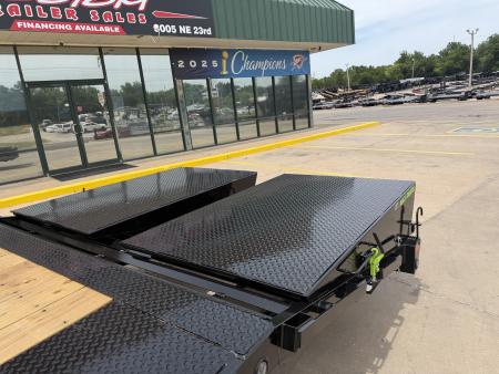 New #387116 2026 LOAD TRAIL PS 24 X 102 TANDEM AXLE BUMPER PULL 14K DECK OVER W/ MAX RAMPS & 14 PLY TIRES