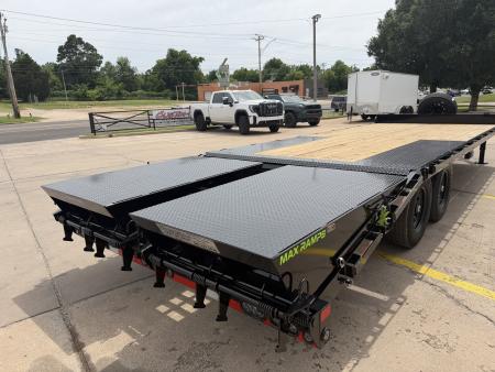 New #387116 2026 LOAD TRAIL PS 24 X 102 TANDEM AXLE BUMPER PULL 14K DECK OVER W/ MAX RAMPS & 14 PLY TIRES
