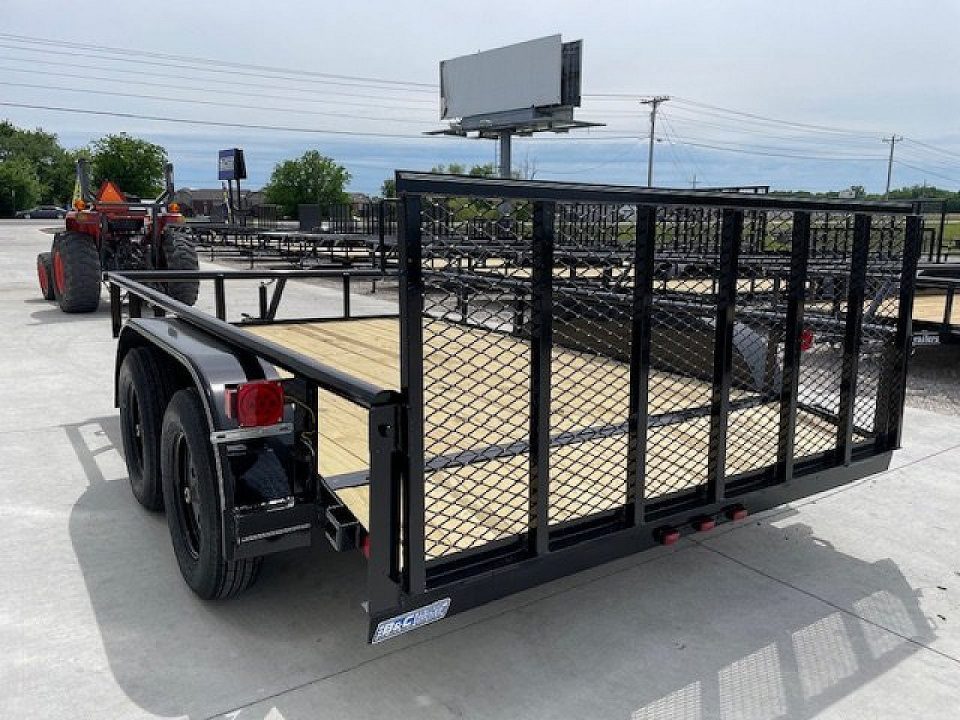 New 2026 DAVIDSON 83X12 (2)TANDEM AXLE PIPE TOP UTILITY W/36" GATE, DOVETAIL