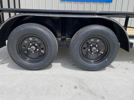 New 2026 DAVIDSON 83X12 (2)TANDEM AXLE PIPE TOP UTILITY W/36" GATE, DOVETAIL