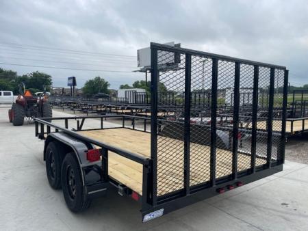 New 2026 DAVIDSON 83X14 (2)TANDEM AXLES, PIPE TOP 4' GATE UTILITY