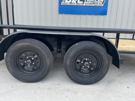 New 2026 DAVIDSON 83X14 (2)TANDEM AXLES, PIPE TOP 4' GATE UTILITY
