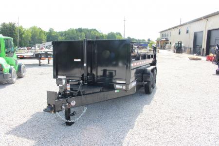 New 2026 Sure-Trac 7' x 14' HD Low Profile Telescopic Lift Hydraulic Dump Trailer - 16000# GVW