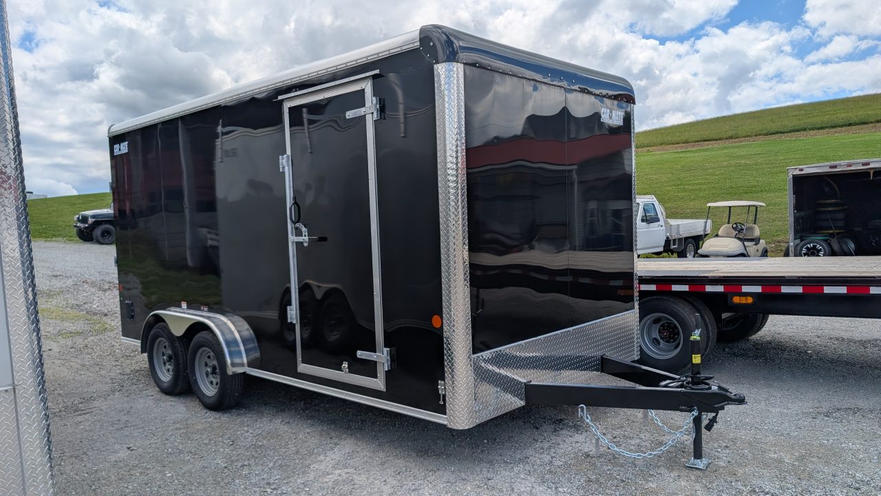 New 2026 Car Mate 7.5 x 16 HD Custom Cargo Trailer w/ Ramp Door ( 84" INSIDE!!)