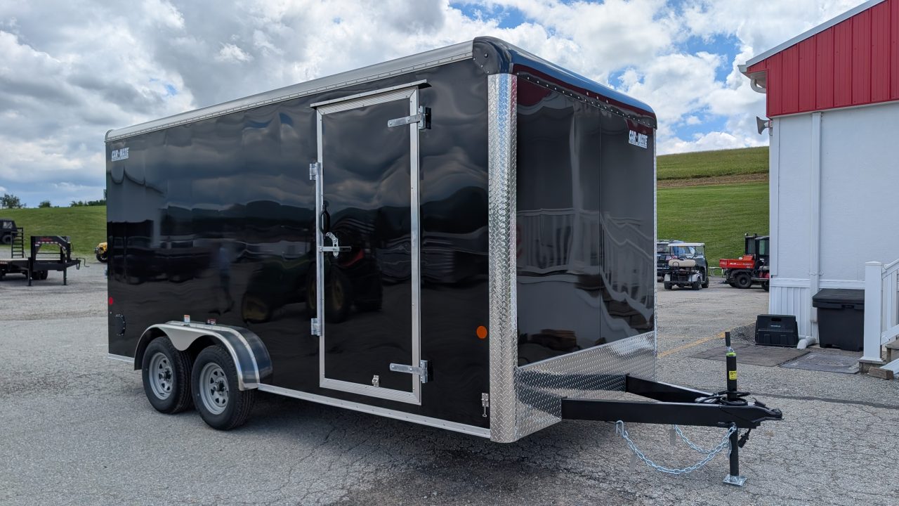 New 2026 Car Mate 7.5 x 16 HD Custom Cargo Trailer w/ Ramp Door ( 84" INSIDE!!)