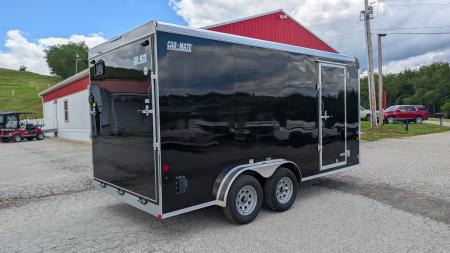 New 2026 Car Mate 7.5 x 16 HD Custom Cargo Trailer w/ Ramp Door ( 84" INSIDE!!)