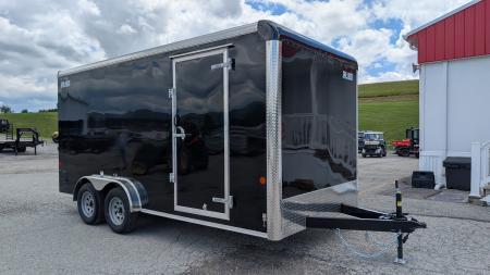 New 2026 Car Mate 7.5 x 16 HD Custom Cargo Trailer w/ Ramp Door ( 84" INSIDE!!)