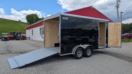New 2026 Car Mate 7.5 x 16 HD Custom Cargo Trailer w/ Ramp Door ( 84  INSIDE!!)